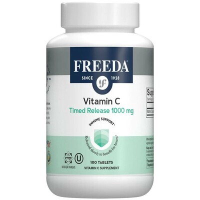 Freeda, Kosher Vitamin C 1000 mg Timed Release, Immune Support - 100 Tablets