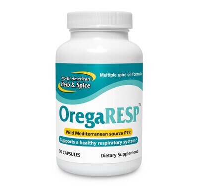 North American Herb &amp; Spice, OregaRESP Wild Mediterranean Source P73, Multiple Spice Oil Formula - 90 Vegetarian Capsules