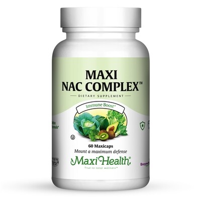 Maxi Health, Kosher Maxi NAC Complex, 600 mg (With Selenium) - 60 Vegetarian Capsules