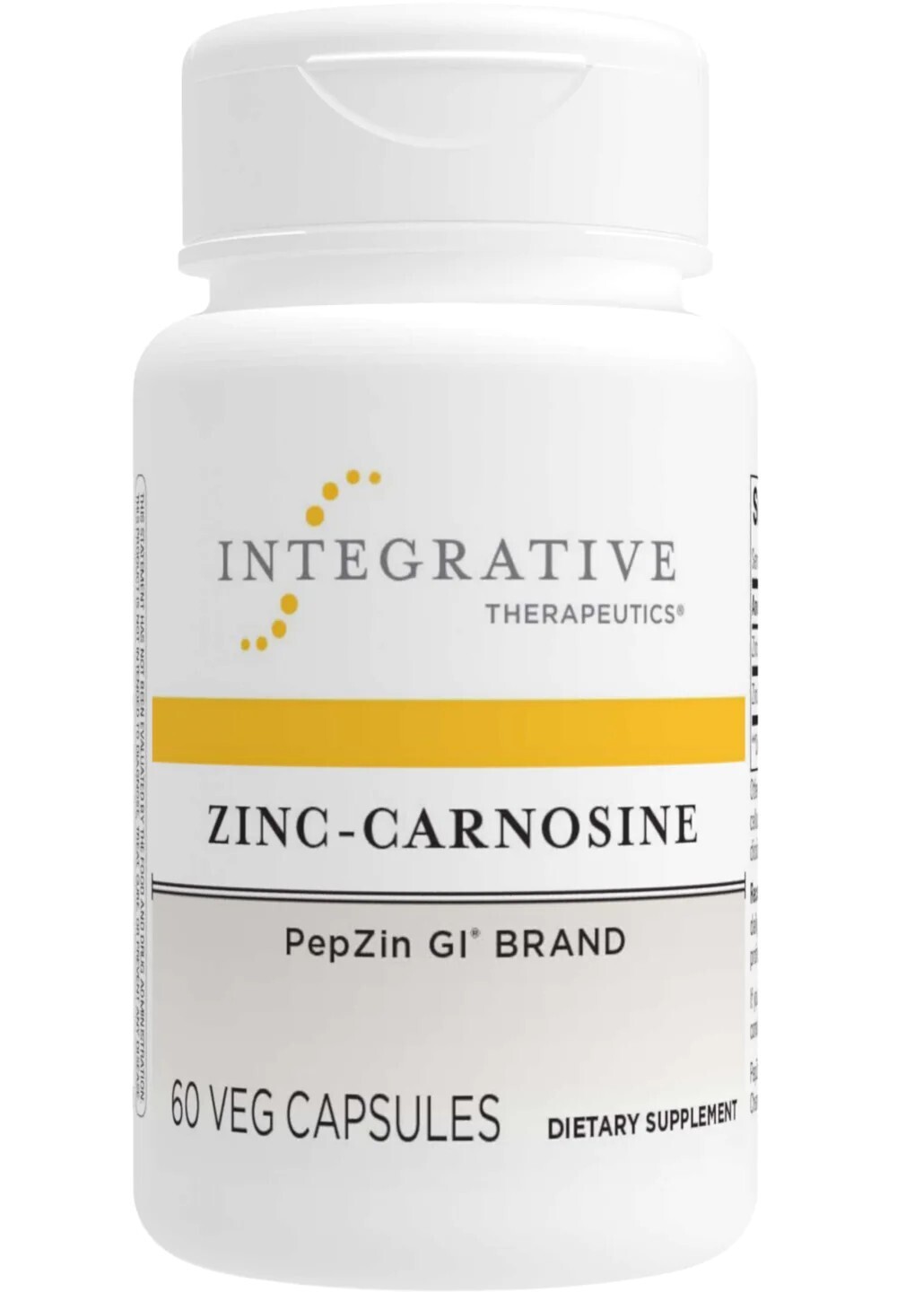 Integrative, ZINC-CARNOSINE 75mg, Gastrointestinal Support - 60 Vegetarian Capsules