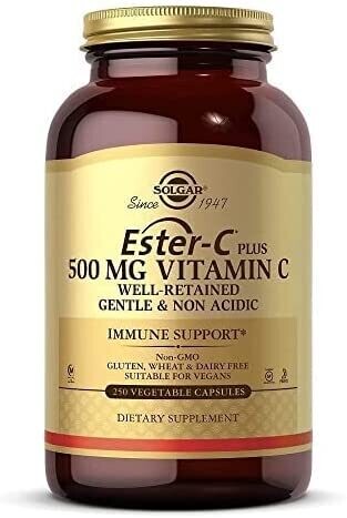 Solgar, Kosher Ester-C Plus 500mg. - 250 Vegetarian Capsules
