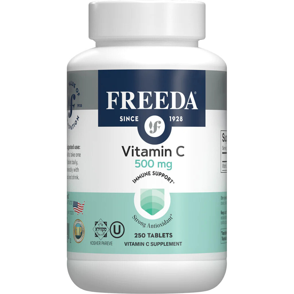 Freeda, Kosher Vitamin C 500 mg, Immune Support - 250 Tablets