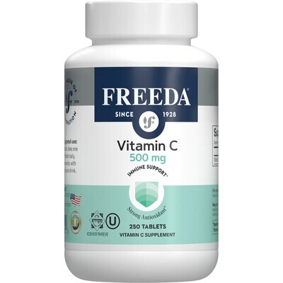 Freeda, Kosher Vitamin C 500 mg, Immune Support - 250 Tablets