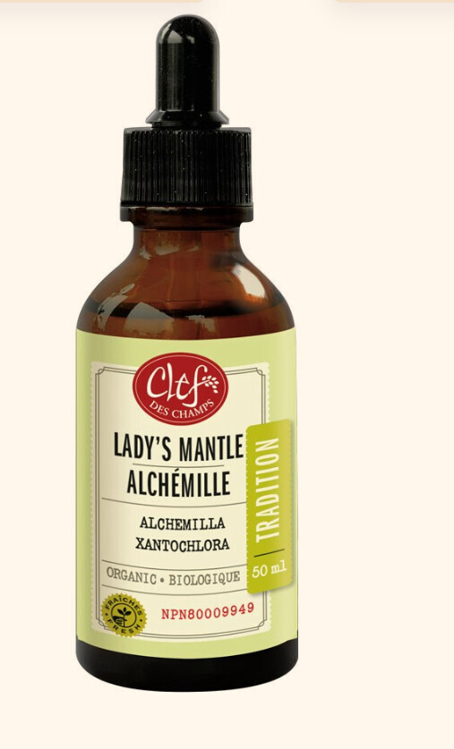 Clef Des Champs, Kosher Lady&#39;s Mantle Organic, Menstrual Pain, Liquid Tincture - 50 mL (1.7 fl. oz.)