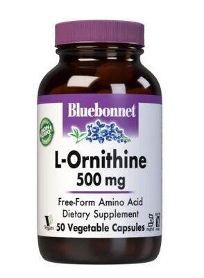 Bluebonnet, Kosher L-Ornithine 500mg - 50 Vegetarian Capsules