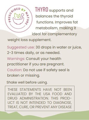 Tahua, Kosher THYRO, Thyroid Support, Liquid Tincture - 2 fl. oz. (59 mL)