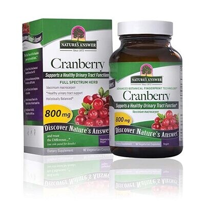Natures Answer, Kosher Cranberry Fruit 400 mg. - 90 Vegetable Capsules