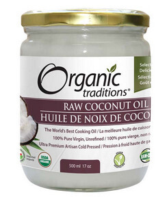 Organic Traditions, Coconut Oil, Raw Ex Virgin Unrefind - 500ml