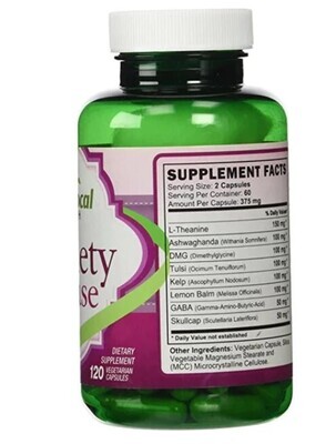 Vita Vocal, Kosher CALMING &amp; ANXIETY EASE, Reduces Stage Fright &amp; Stress - 120 Vegetarian Capsules