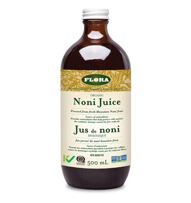 Flora, Kosher Noni Juice (Pressed From Fresh Hawaiian Noni Fruit) - 500 mL
