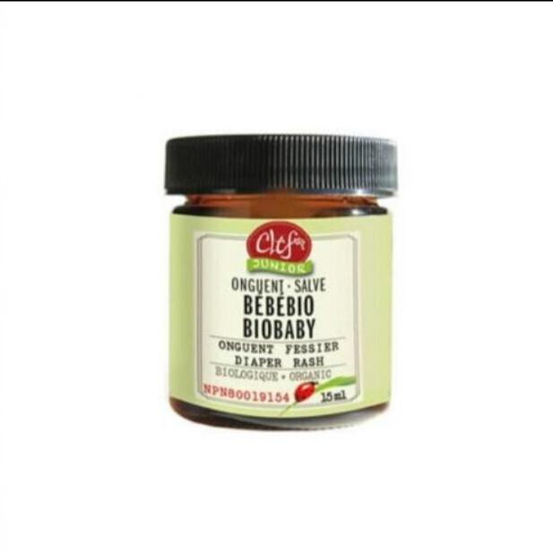 Clef Des Champs, Junior, Kosher BIOBABY Salve Organic, For Diaper Rash, Cream - 15 mL