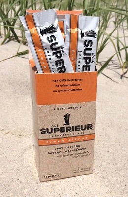 Superieur Electrolytes, Drink Superieur, Fresh Citrus - Box 15 Packets
