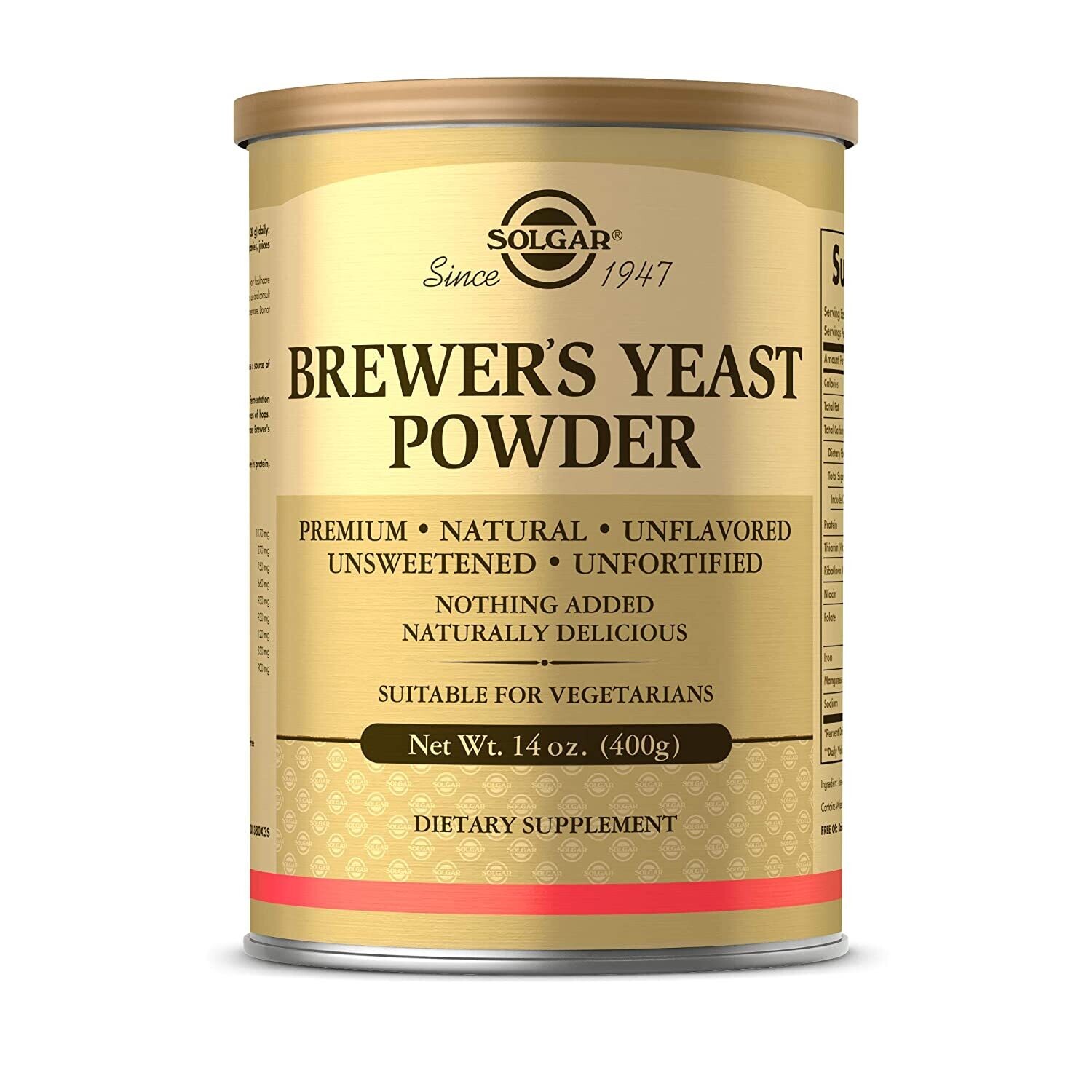 Solgar, Kosher Brewer&#39;s Yeast Powder - 14 OZ (400g)