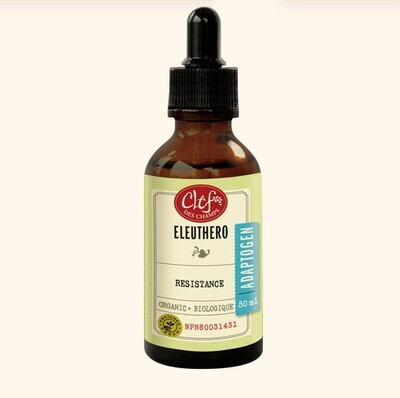 Clef Des Champs, Kosher Eleuthero, Increases Circulation and Heart Rate, Liquid Tincture - 50 mL (1.7 fl. oz.)