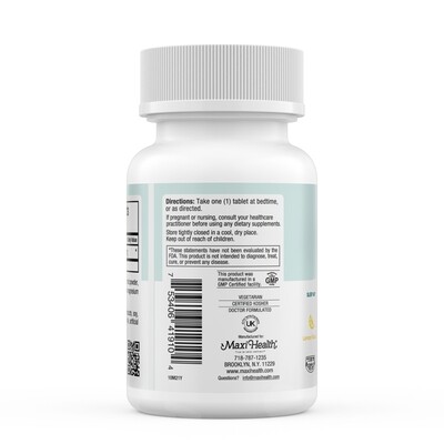 Maxi Health, Kosher Melatonin, Lemon Flavor, 1mg - 100 Chewies - Certified Chometz Free