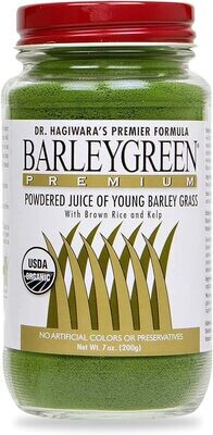 Dr. Hagiwara&#39;s BarleyGreen Premium with Kelp - Barley Grass Juice Powder Formula (200 Grams)