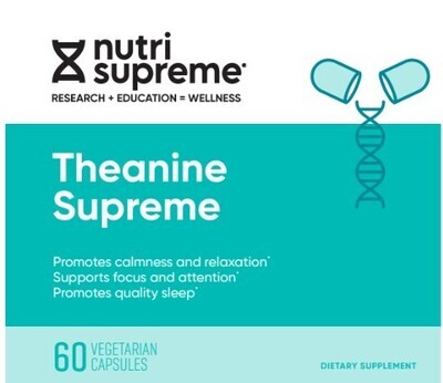 Nutri Supreme, Kosher Theanine Supreme, L-Theanine - 60 Vegetarian Capsules