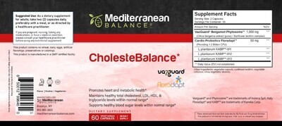 Mediterranean Balance, Kosher CholesteBalance, Cholesterol Support - 60 Vegetarian Capsules