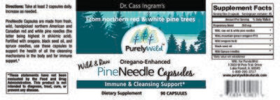 PurelyWild, Pine Needle, Immune & Cleansing Support - 90 Vegetarian Capsules