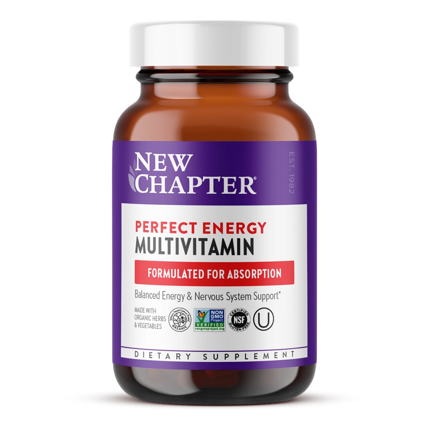 New Chapter, Kosher Perfect Energy Multi Vitamin - 96 Tablets
