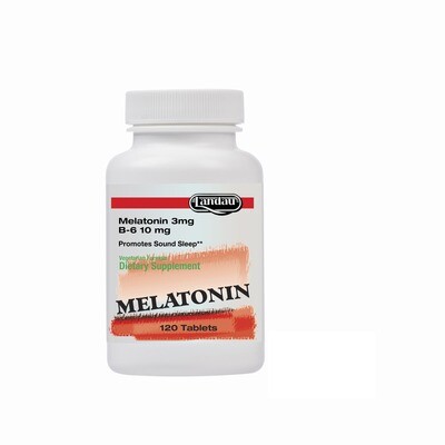 Landau, Kosher Melatonin 3mg + B6, Promotes Sound Sleep - 120  Tablets