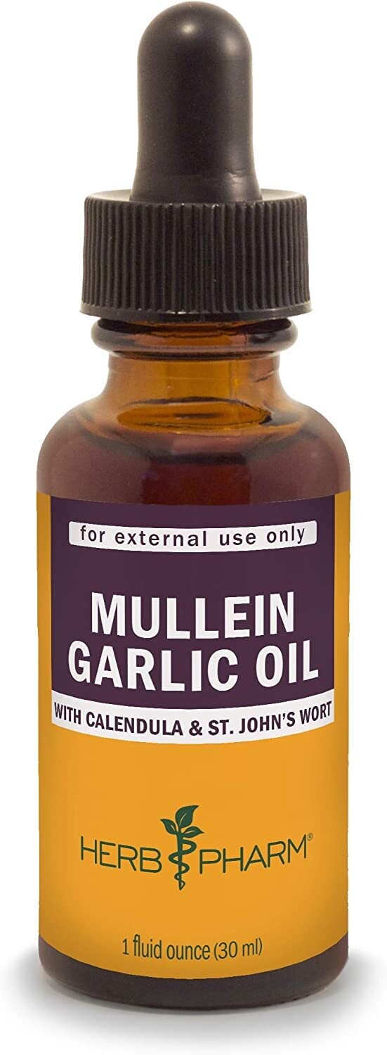 Herb Pharm, Mullein Garlic Oil - 1 fl. oz. (30 mL)