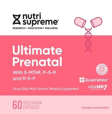 Nutri Supreme, Kosher Ultimate Prenatal, Once Daily - 60 Vegetarian Capsules #40