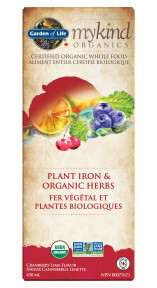 Garden of Life, Mykind Organics Plant Iron, Liquid - 450 mL
