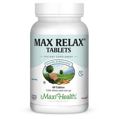 Maxi Health, Kosher Max Relax Tablets - 60 Tablets