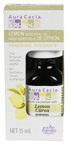 Aura Cacia, Essential Oil (Boxed), Lemon - 15 mL