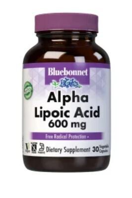 Bluebonnet, Kosher Alpha Lipoic Acid 600mg. - 60 Vegetarian Capsules