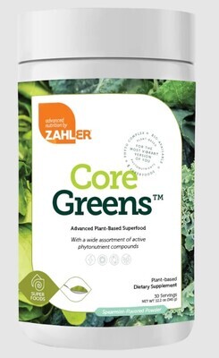 Zahlers, Kosher Core Greens, Advanced Plant-Based Superfood, Powder - 12.2 oz. (345 g)