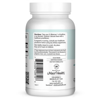 Maxi Health, Kosher Melatonin, 3mg - 100 Vegetarian Capsules - Certified Chometz Free