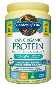 Garden of Life, Raw Organic Protein &amp; Greens Unflavoured - 568g