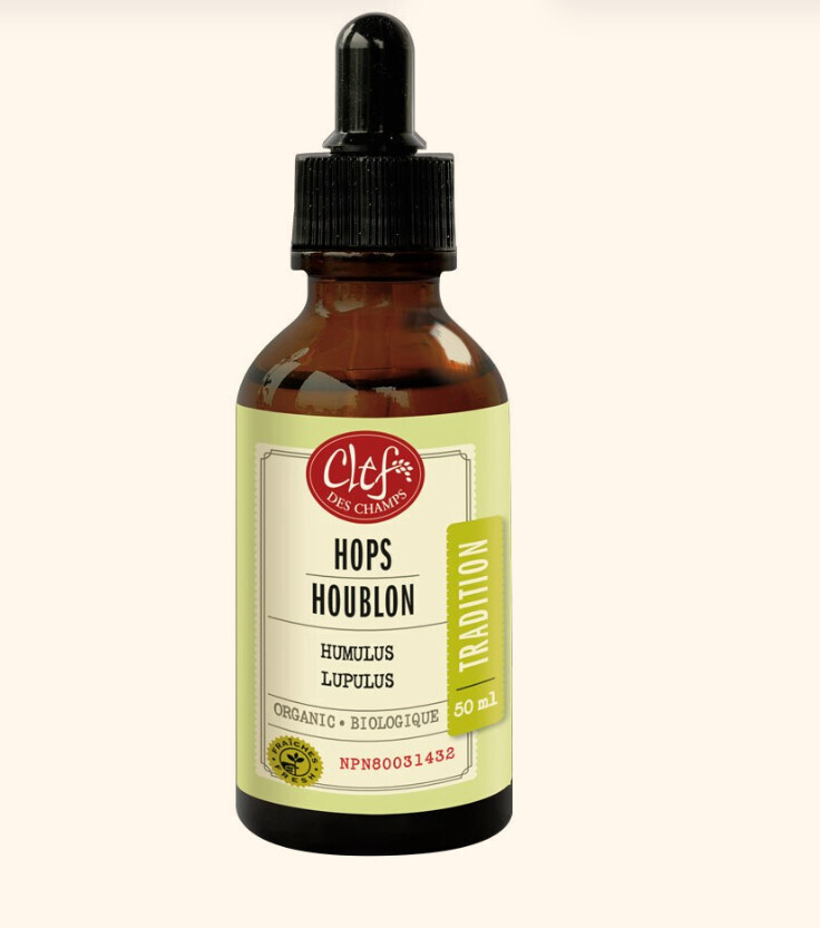 Clef Des Champs, Kosher Tradition HOPS Organic, Digestive &amp; Nerve Tonic, Liquid Tincture - 1.7 fl. oz (50 mL)