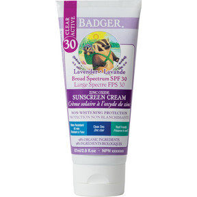 Badger Balms, Kids, Lavender ClearZinc Sunscreen, Cream - 87 mL (3 oz)