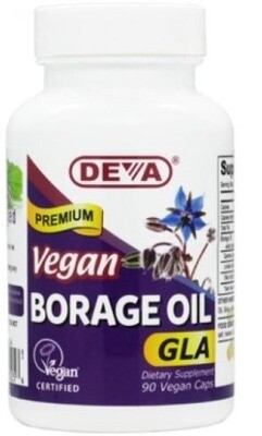 Deva, Premium Vegan Borage Oil (GLA) - 90 Vegetarian Capsules