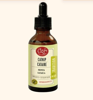 Clef Des Champs, Kosher Catnip Organic, Relieves Digestive Cramps and Calms Nervousness, Liquid Tincture - 50 mL (1.7 fl. oz.)