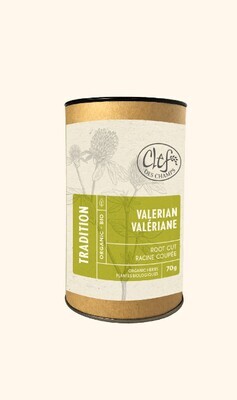 Clef Des Champs, Kosher Valerian, Organic Loose Tea - Box of 6x70g