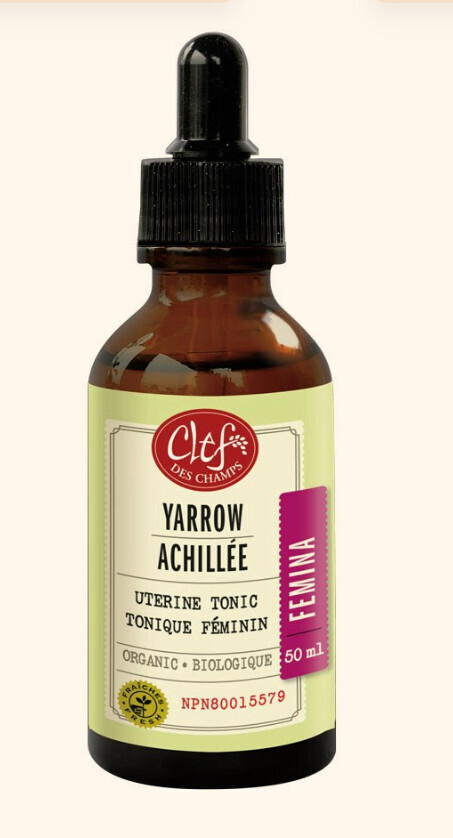 Clef Des Champs, Kosher Yarrow Organic, Gynecological Problems, Liquid Tincture - 50 mL (1.7 fl. oz.)