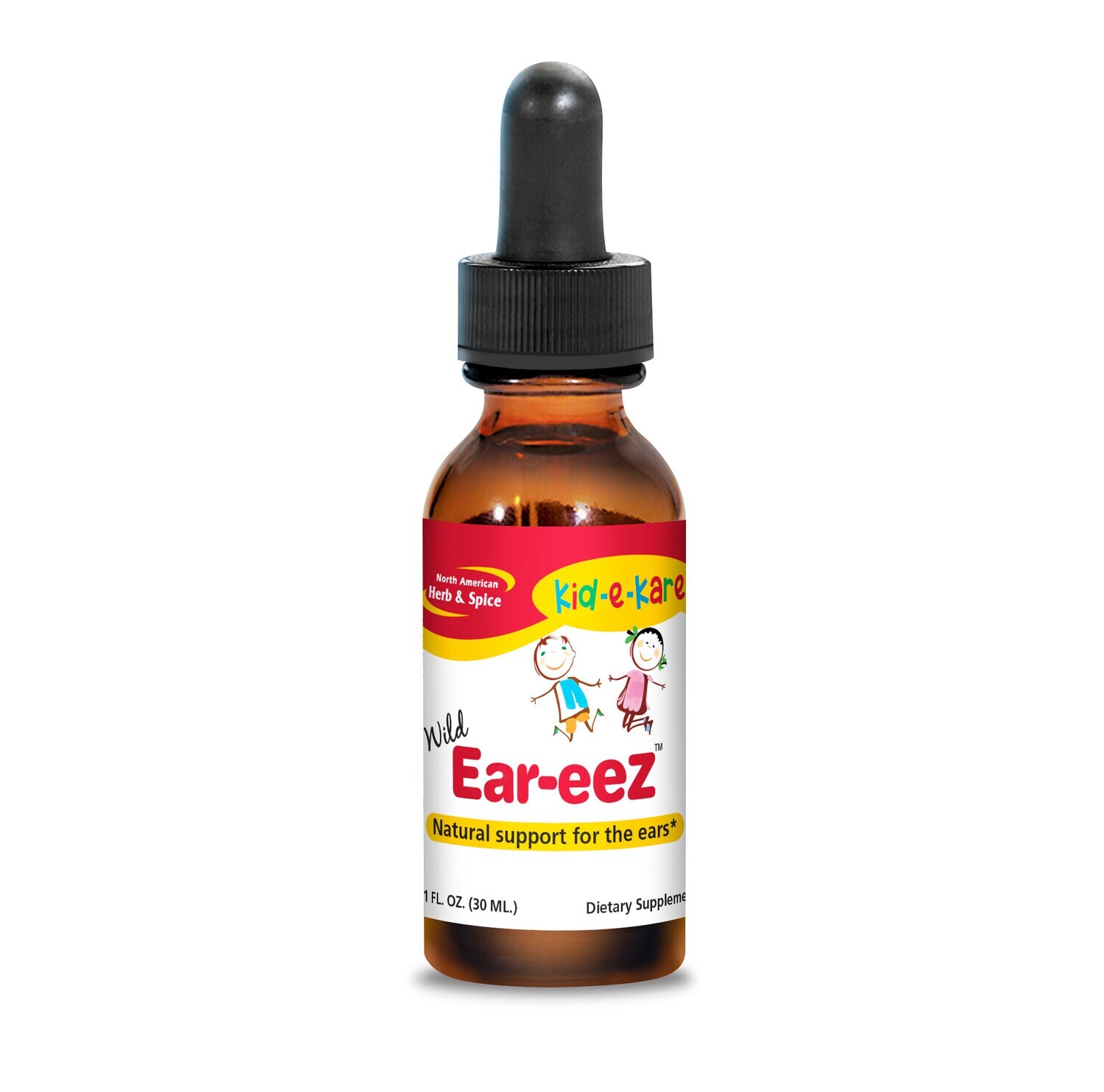 North American Herb &amp; Spice, kid-e-kare, Wild Ear-eez, Natural Support for the ears, Liquid Oil Drops - 1 fl oz (30 mL)