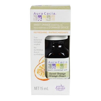 Aura Cacia, Orange Essential Oil (Boxed) - 15mL