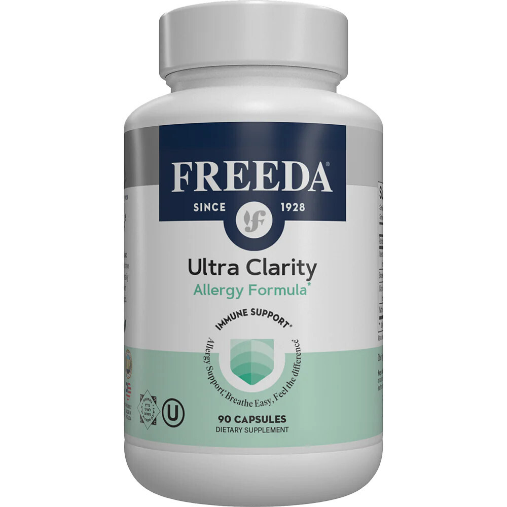 Freeda, Kosher Ultra Clarity, Allergy Support Formula - 90 Vegetarian Capsules