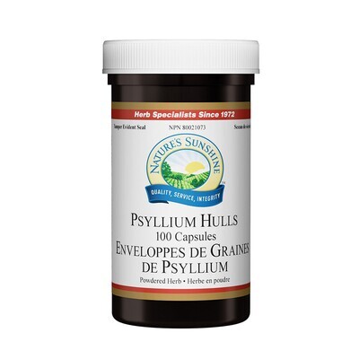 Nature's Sunshine, Kosher Psyllium Hulls, 600mg - 100 Vegetarian Capsules