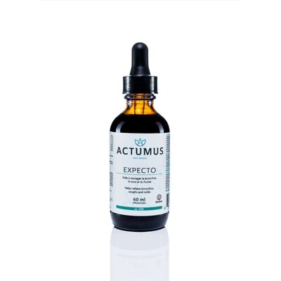 Actumus, Kosher EXPECTO (Bronchitis, Cough, and Colds Support) Liquid Tincture Cherry flavored - 60 mL (2 fl. oz.)