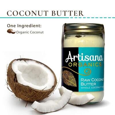 Artisana Organics, Raw Organic Raw Coconut Butter - 14 oz jar