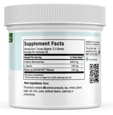 Maxi Health, Kosher CREATINE MONOHYDRATE Powder - 160 grams (5.64 oz)