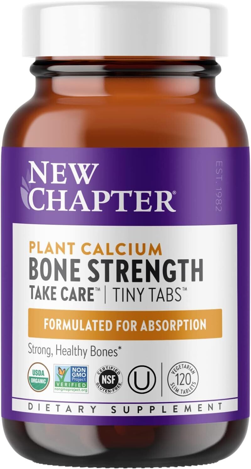 New Chapter, Kosher Plant Calcium, Bone Strength Take Care - 120 Tiny Tablets