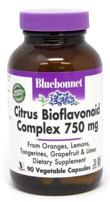 Bluebonnet, Kosher Citrus Bioflavonoid complex 750mg - 90 Vegetarian Capsules