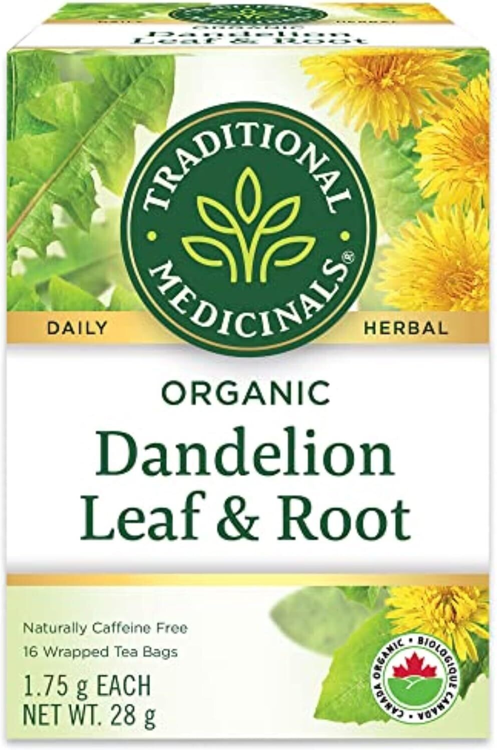 Traditional Medicinals, Organic Dandelion Leaf &amp; Root Tea - 16 Tea Bag